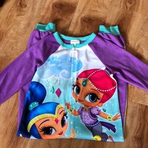 Girls one piece pajamas